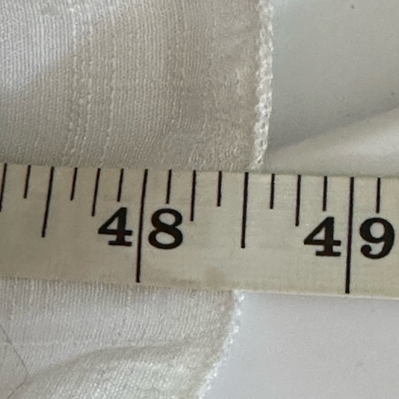 Kings Road.  sz lg dress midi length all white hankie style hem - Picture 12 of 15